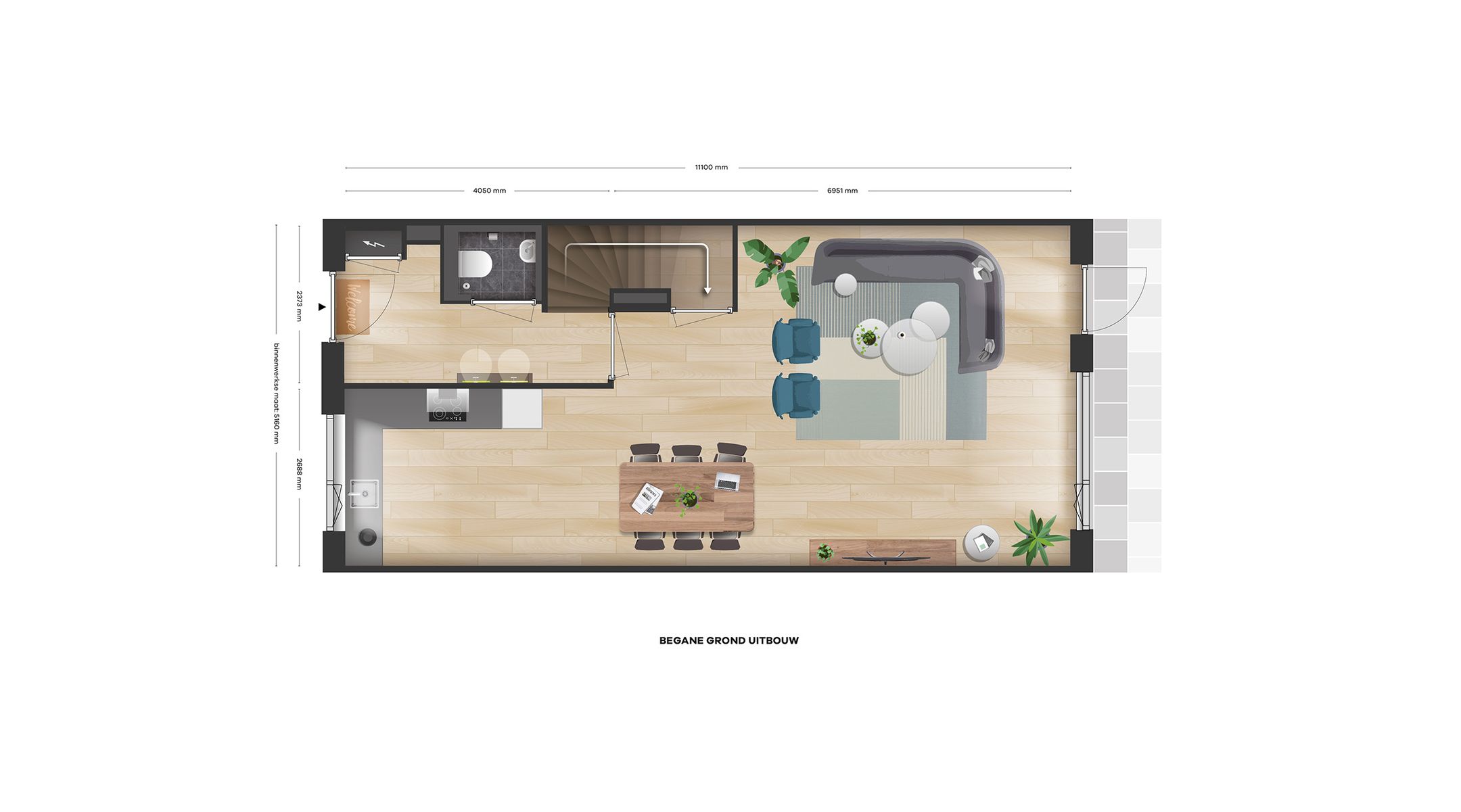 Foto 6 van Carre tussenwoning (Bouwnr. 28)