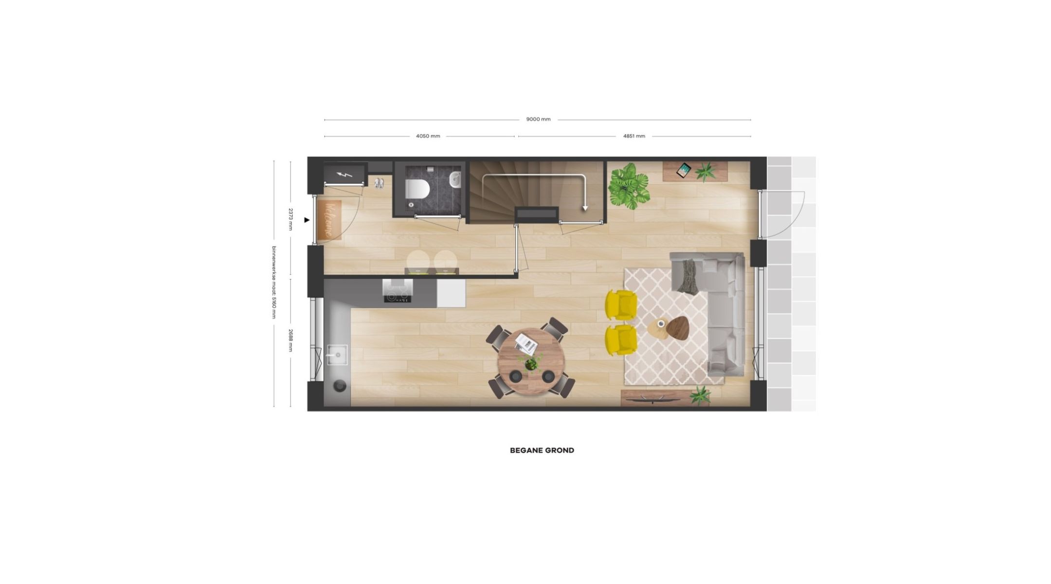 Foto 6 van Carre tussenwoning (Bouwnr. 24)