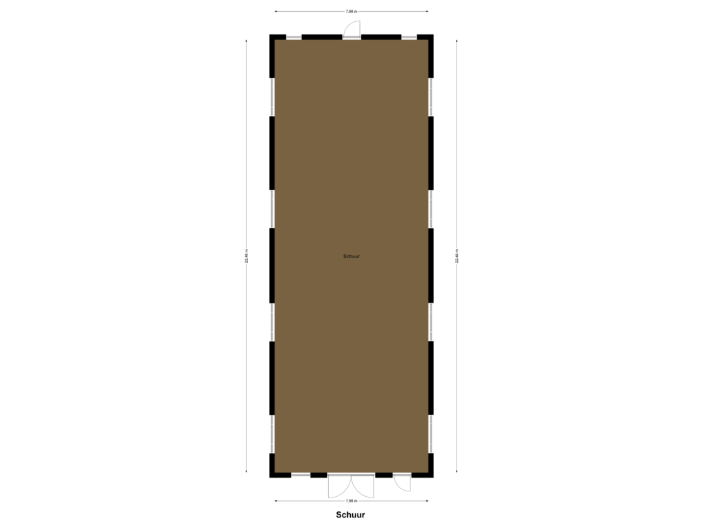 Bekijk plattegrond van Schuur van Hoebensstraat 4