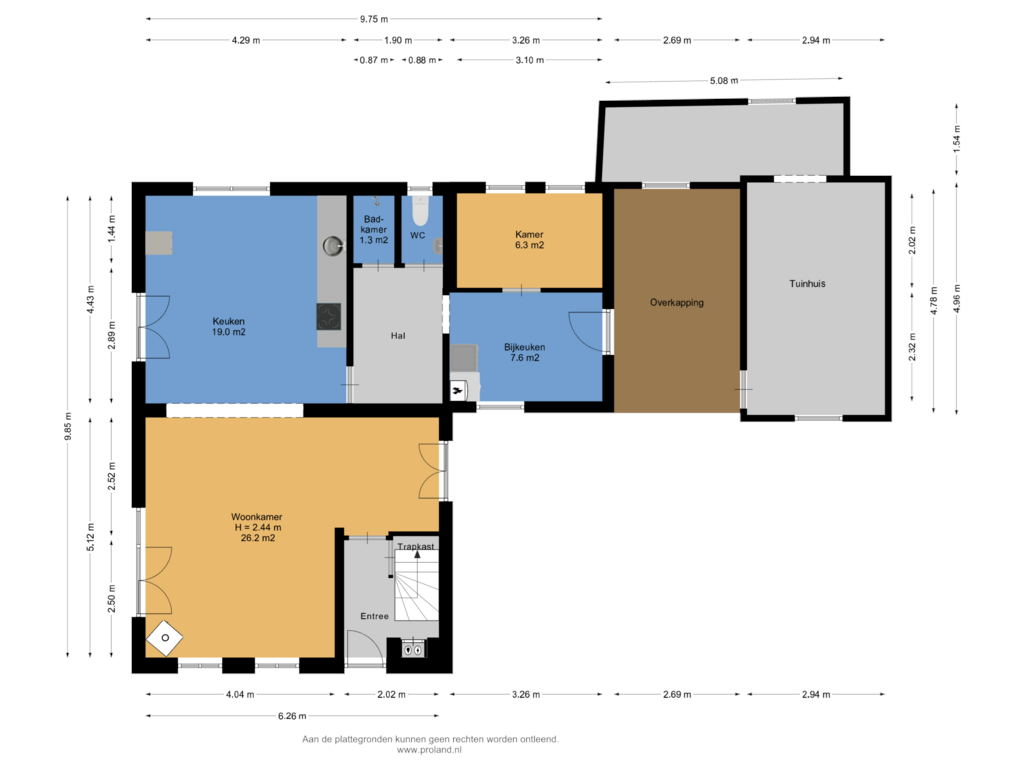 View floorplan of Begane Grond of Nieuwebildtdijk 206