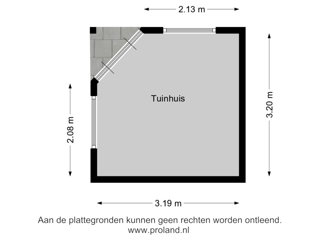 View floorplan of Tuinhuis of Nieuwebildtdijk 206