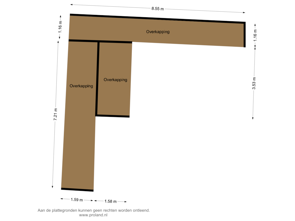 View floorplan of Overkapping of Nieuwebildtdijk 206