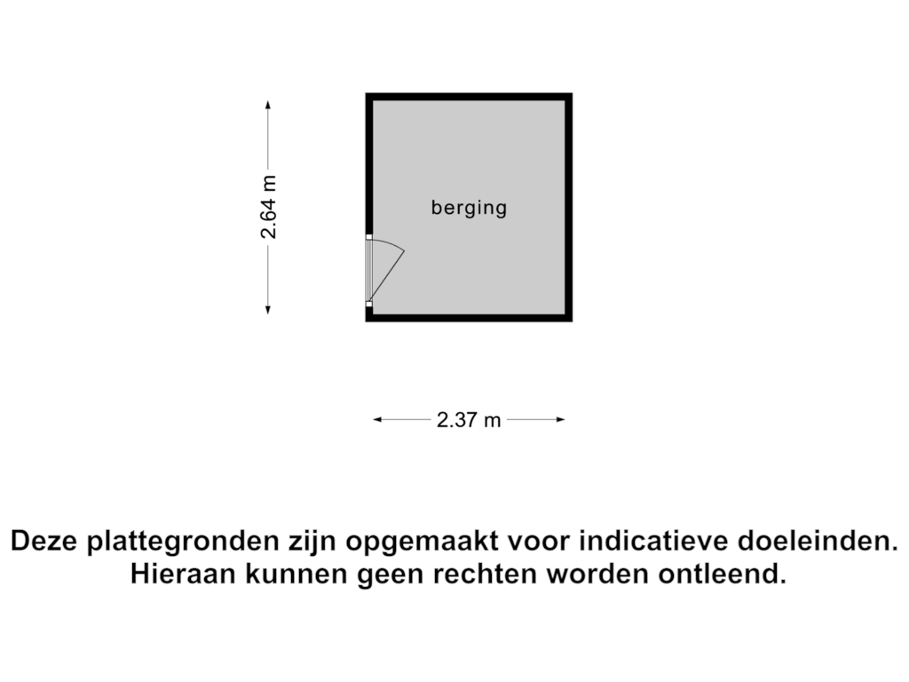 Bekijk plattegrond van Berging van Langswater 326