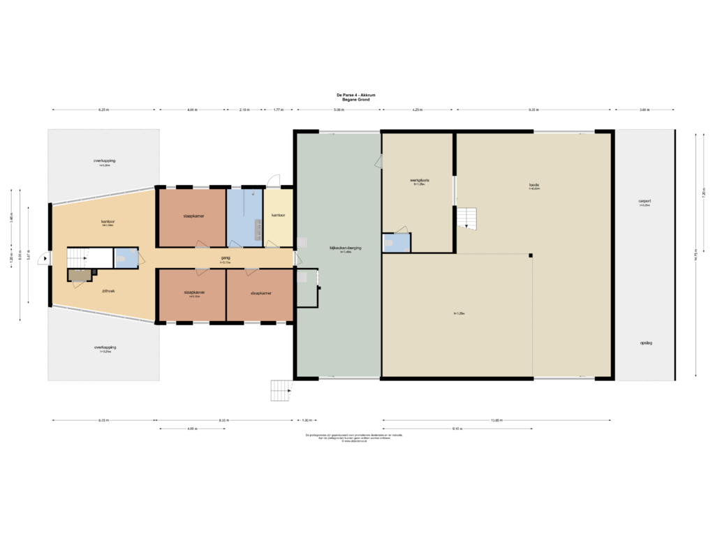 Bekijk plattegrond van BEGANE GROND van De Parse 4