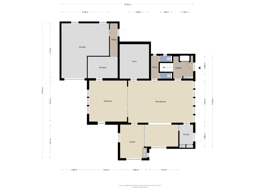 Bekijk plattegrond van Begane grond van Leeghwaterstraat 9-A