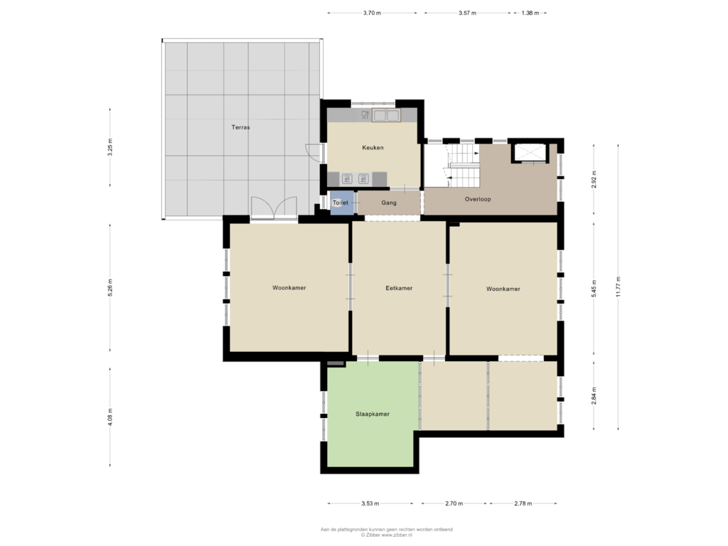 Bekijk plattegrond van Eerste verdieping van Leeghwaterstraat 9-A