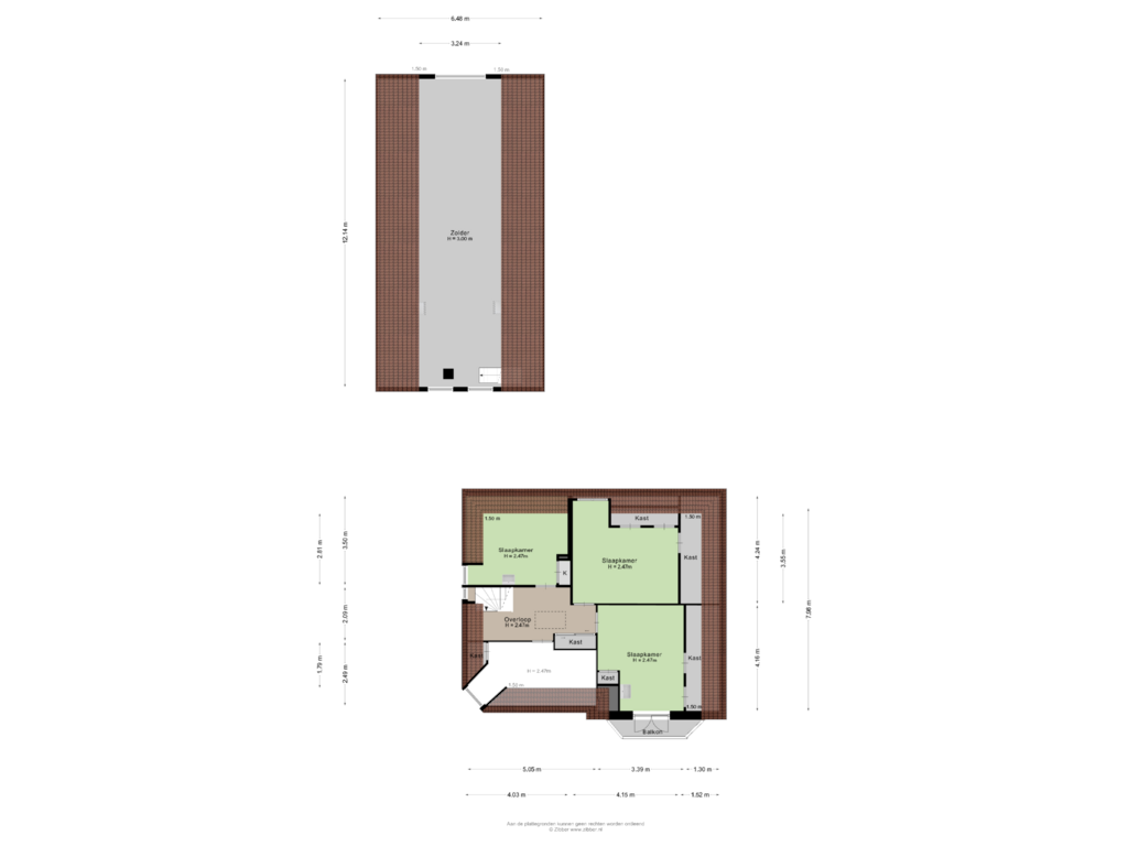 Bekijk plattegrond van EERSTE VERDIEPING van Dorpsstraat 616