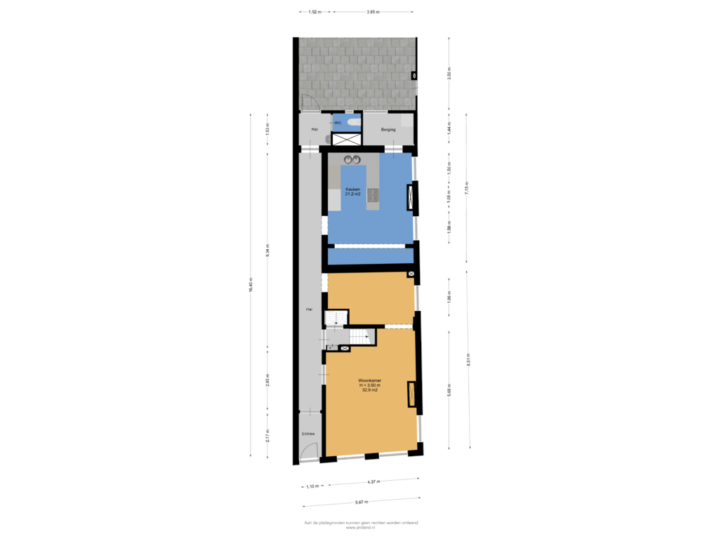 Bekijk plattegrond van Begane Grond van Hereweg 90