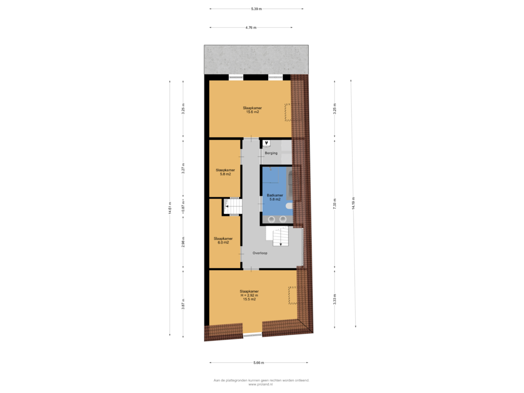 Bekijk plattegrond van 1e Verdieping van Hereweg 90