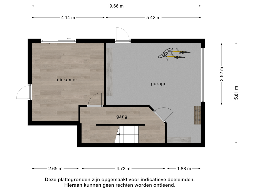 Bekijk plattegrond van Souterrain van Westhavendijk 98