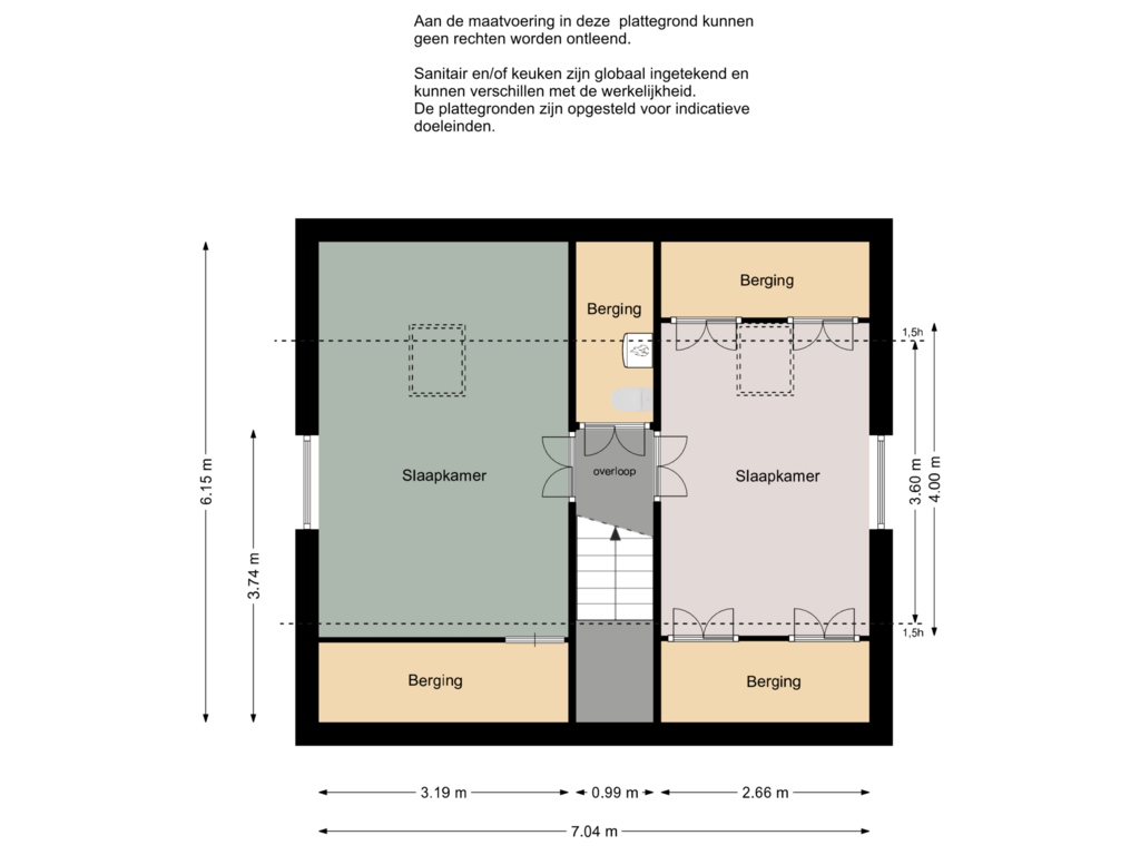 View floorplan of Eerste verdieping of Grevelingenmeer 12