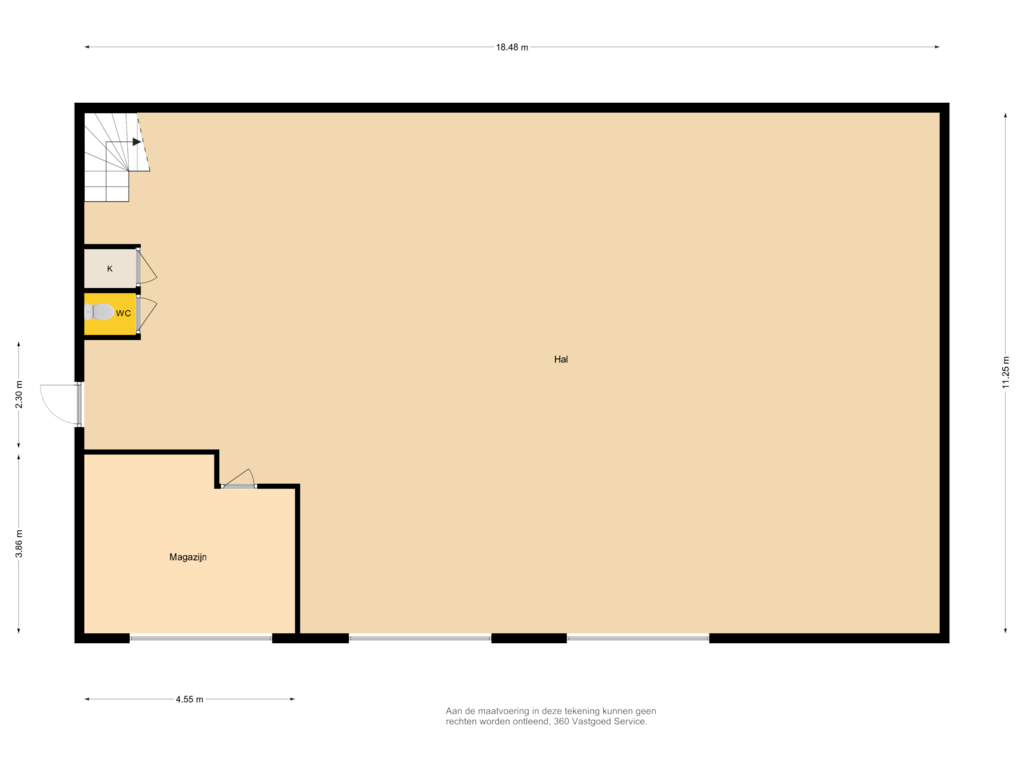 Bekijk plattegrond van Bedrijfshal BG van Sarinkdijk 6