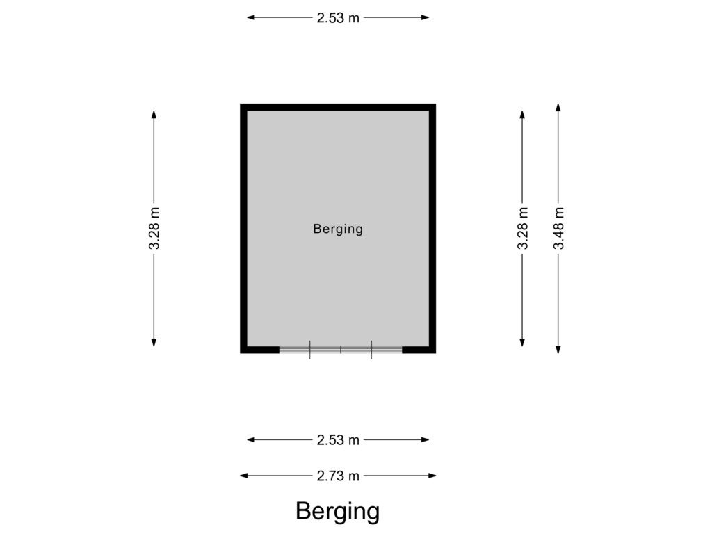 Bekijk plattegrond van Berging van Pluvierenweg 9-424