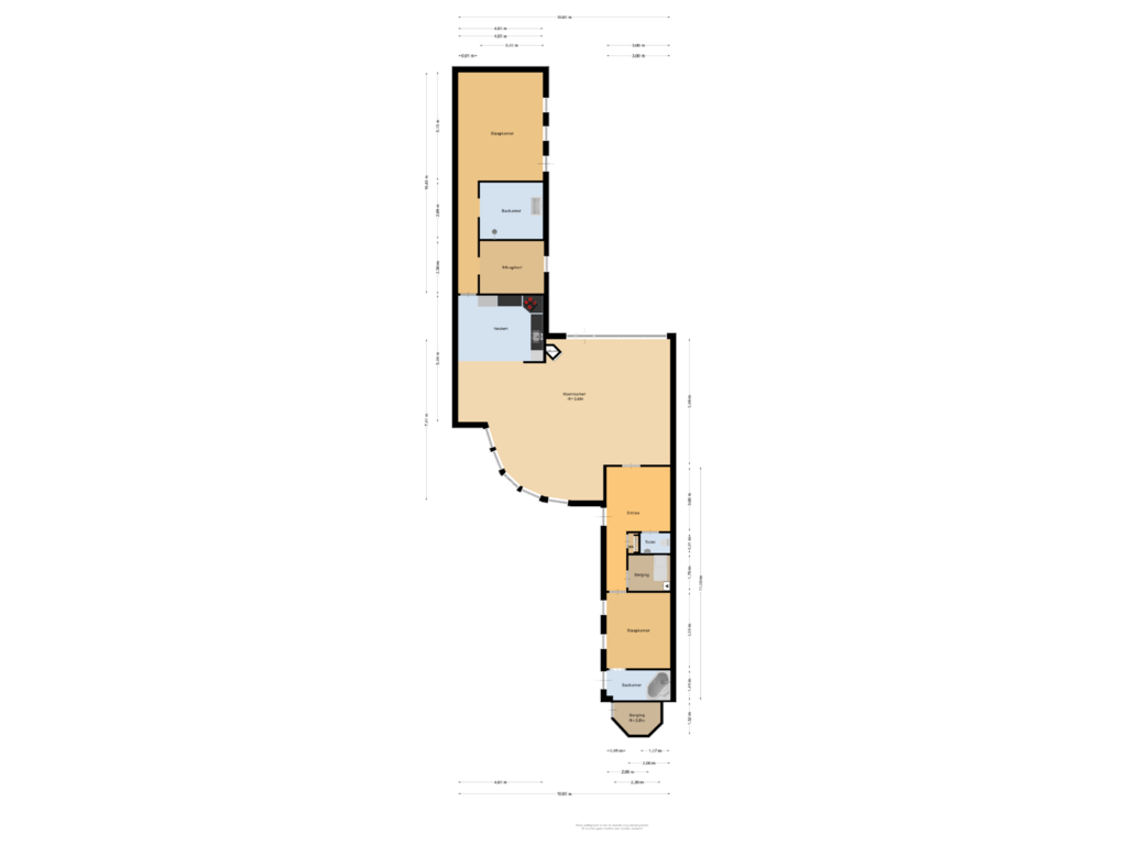 Bekijk plattegrond van Begane grond van Klaverpas 12