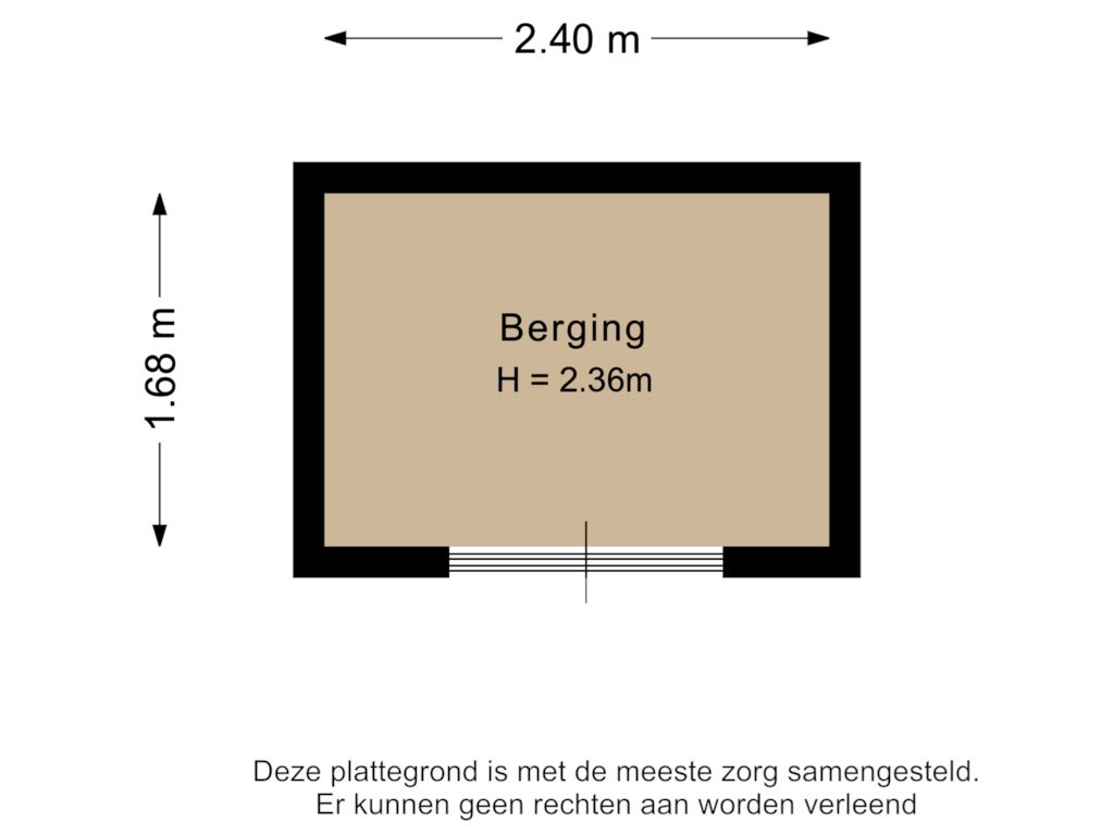 Bekijk plattegrond van Berging van Klaverpas 12