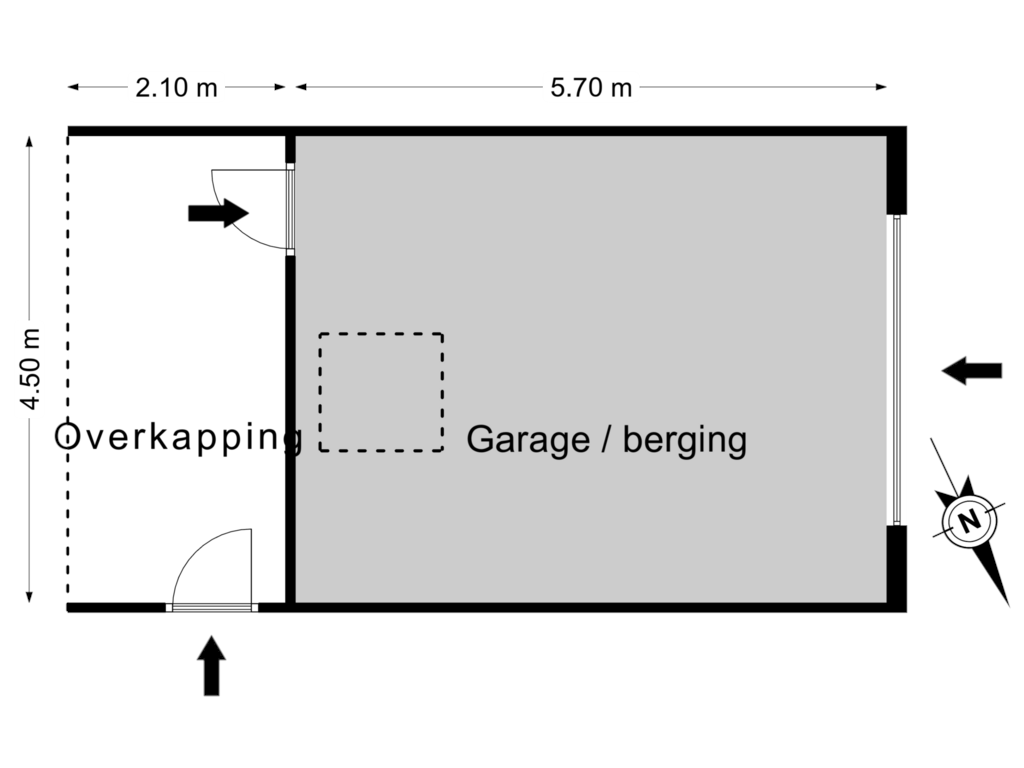 View floorplan of Bijgebouw, BG of Noorderkade 25