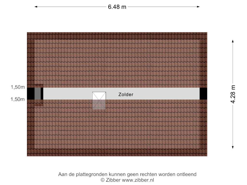 Bekijk plattegrond van Zolder van Poeldonksedijk 5