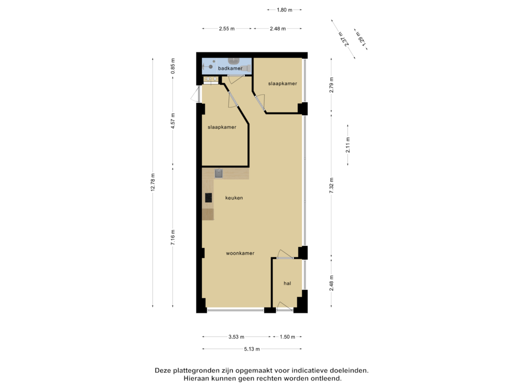 View floorplan of Begane grond of Maria Danneels erf 51