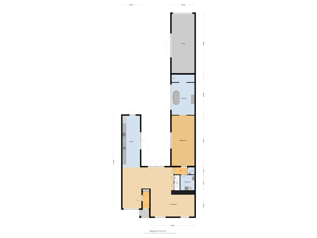 Bekijk plattegrond van Begane Grond van Raadhuisstraat 11