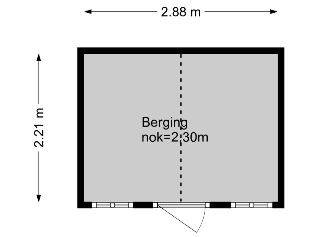 Bekijk plattegrond van Berging van Ridder van Catsweg 244-A