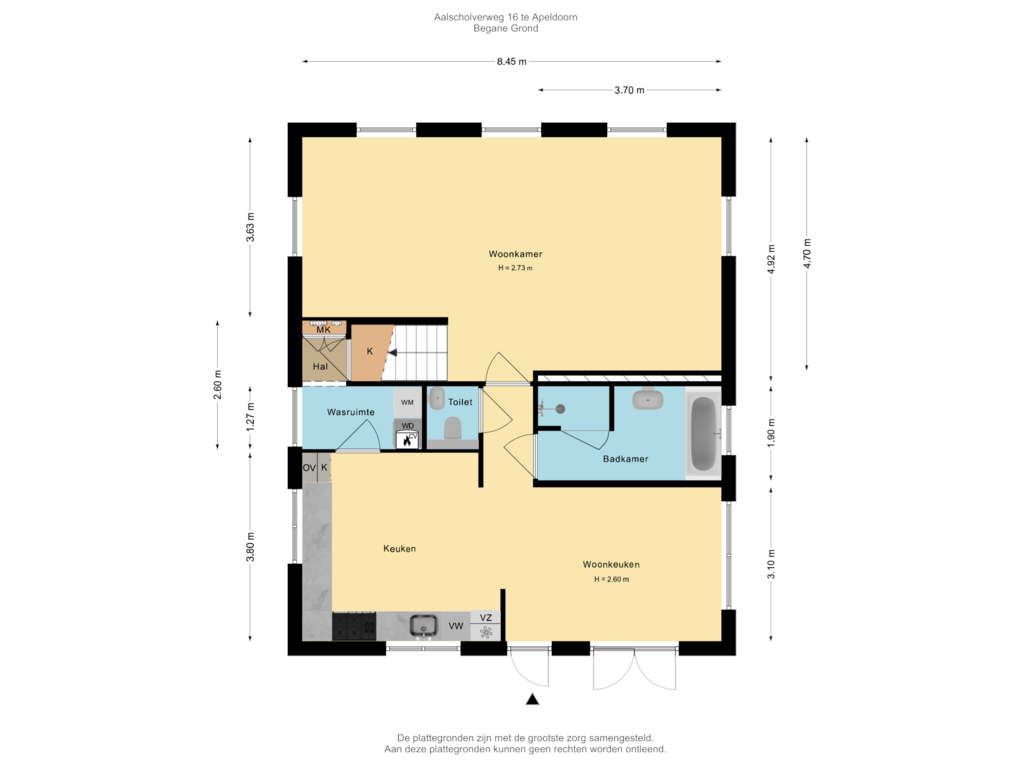 Bekijk plattegrond van Begane Grond van Aalscholverweg 16