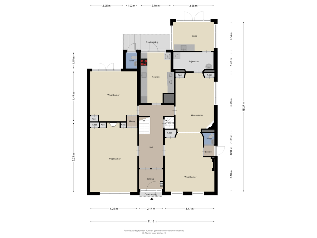 Bekijk plattegrond van Begane Grond van Oldenzaalsestraat 160