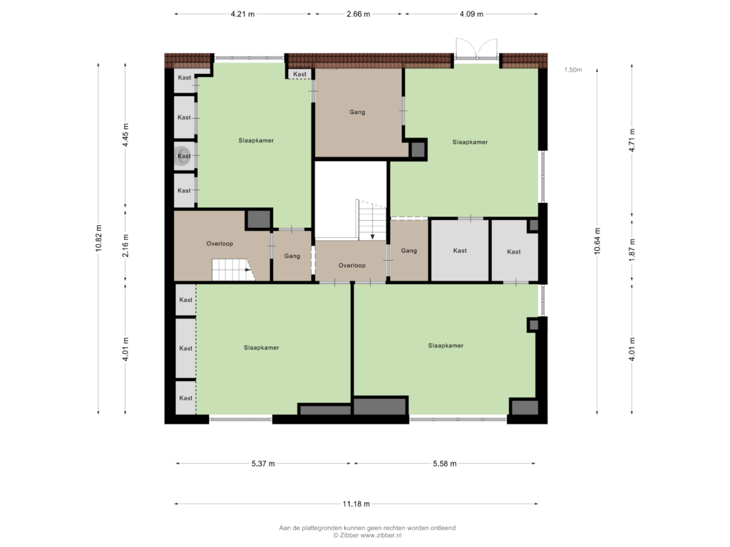 Bekijk plattegrond van Eerste Verdieping van Oldenzaalsestraat 160