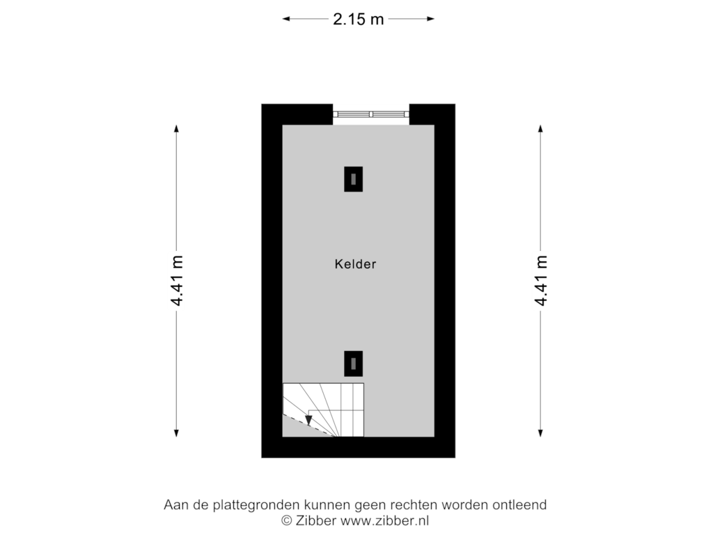 Bekijk plattegrond van Kelder van Oldenzaalsestraat 160