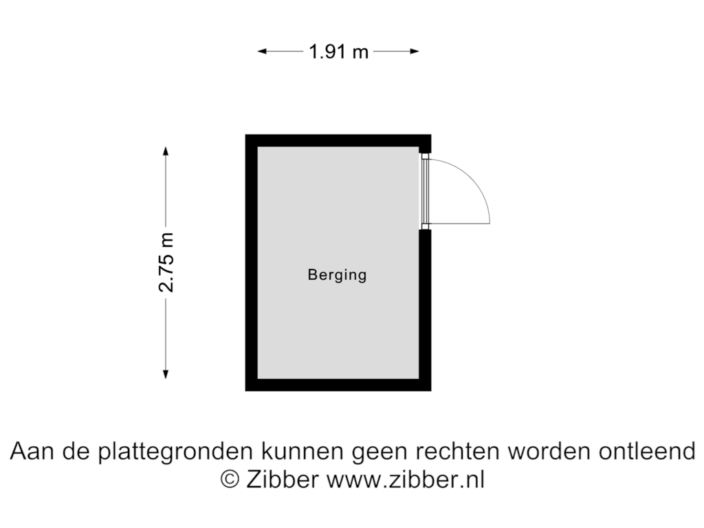 View floorplan of Berging of Zeeweg 31-G