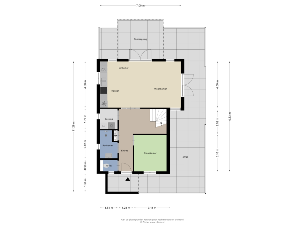 Bekijk plattegrond van Begane grond van Sterrenlaan 18