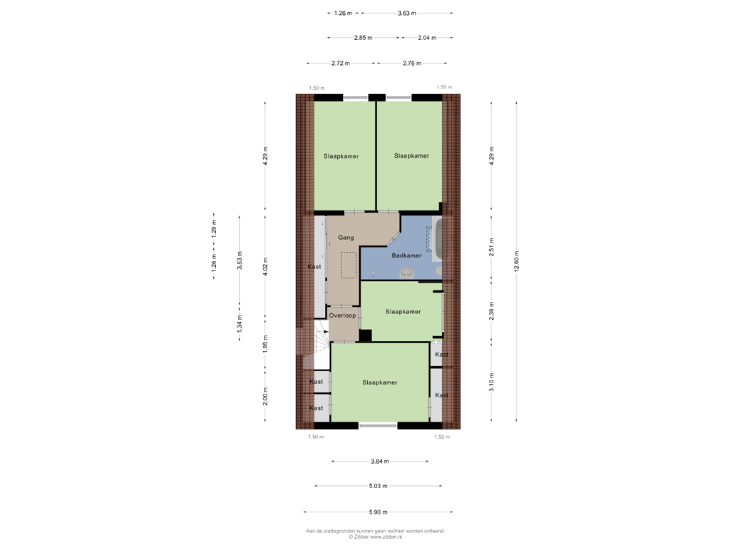 Bekijk plattegrond van Eerste verdieping van Deventerstraat 23