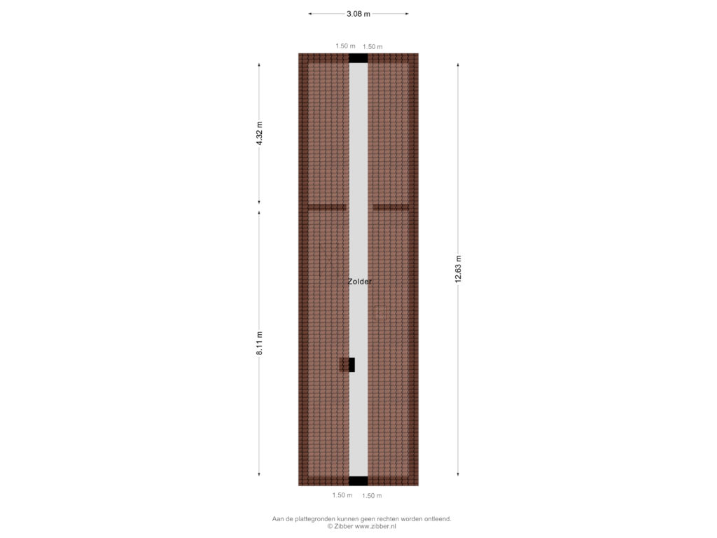 Bekijk plattegrond van Tweede verdieping van Deventerstraat 23