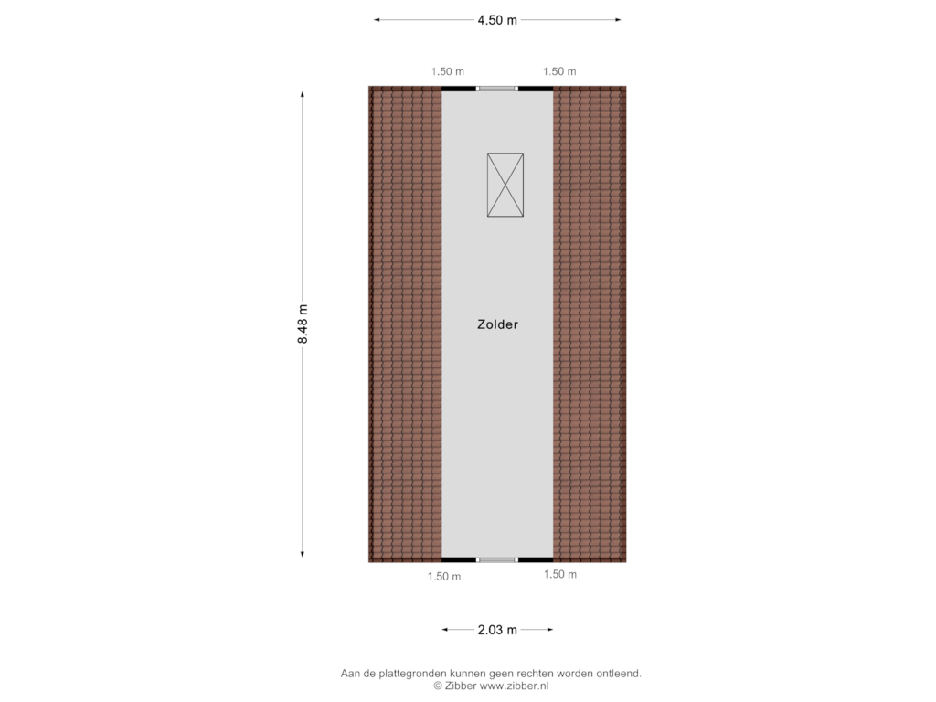 Bekijk plattegrond van Garage Zolder van Deventerstraat 23