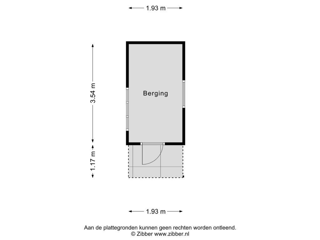 Bekijk plattegrond van Berging van Deventerstraat 23