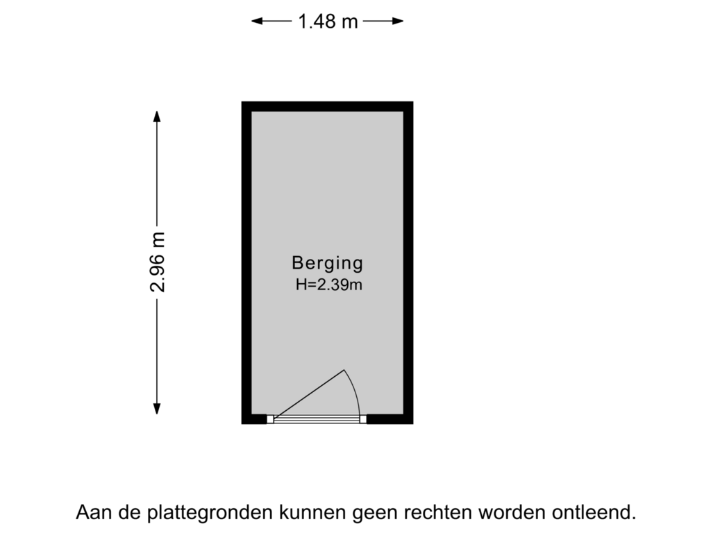 Bekijk plattegrond van Berging van Fijnjekade 294