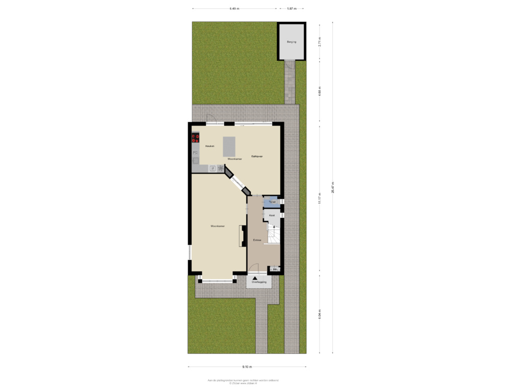 View floorplan of Begane Grond_Tuin of van Houdringelaan 32