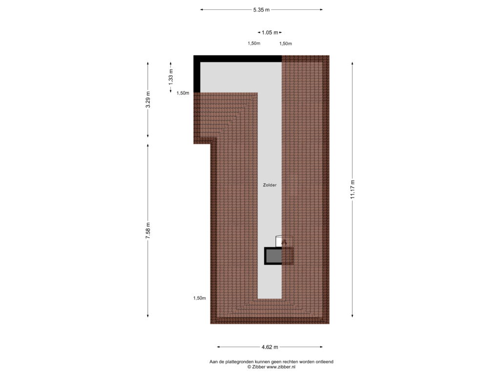 View floorplan of Zolder of van Houdringelaan 32