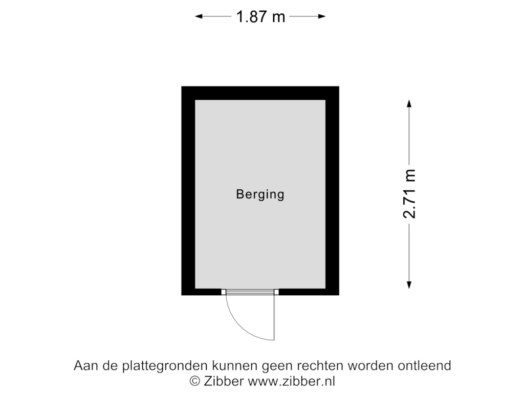 View floorplan of Berging of van Houdringelaan 32