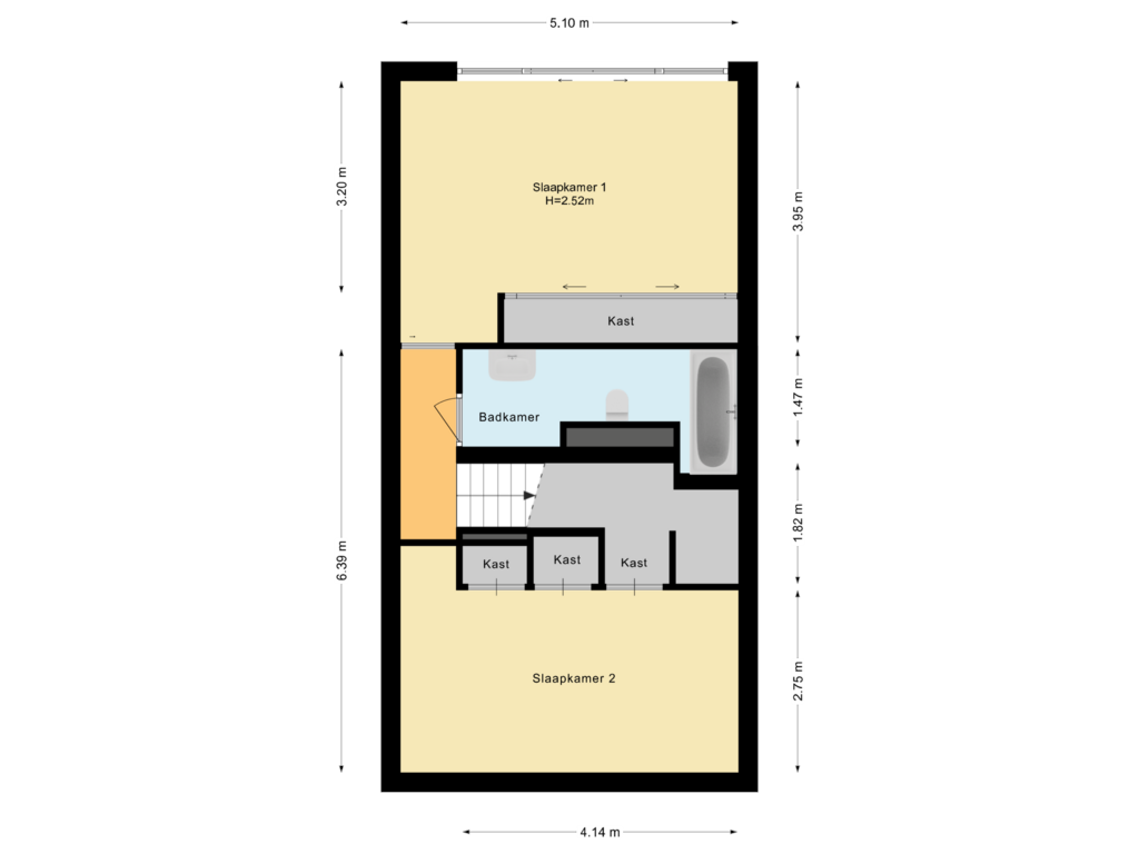 Bekijk plattegrond van Souterrain van Zuiddijk 325