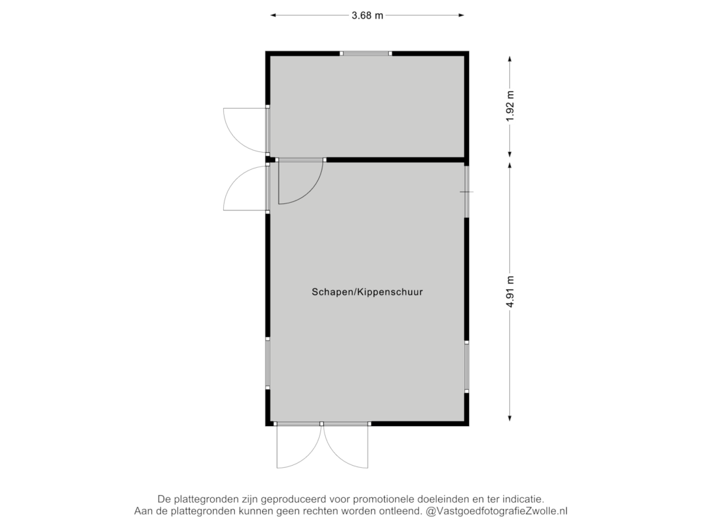 Bekijk plattegrond van Berging van G.W.van Marleweg 4