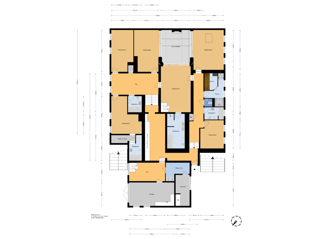 View floorplan of Begane grond of Verlengde Kerkeboslaan 6