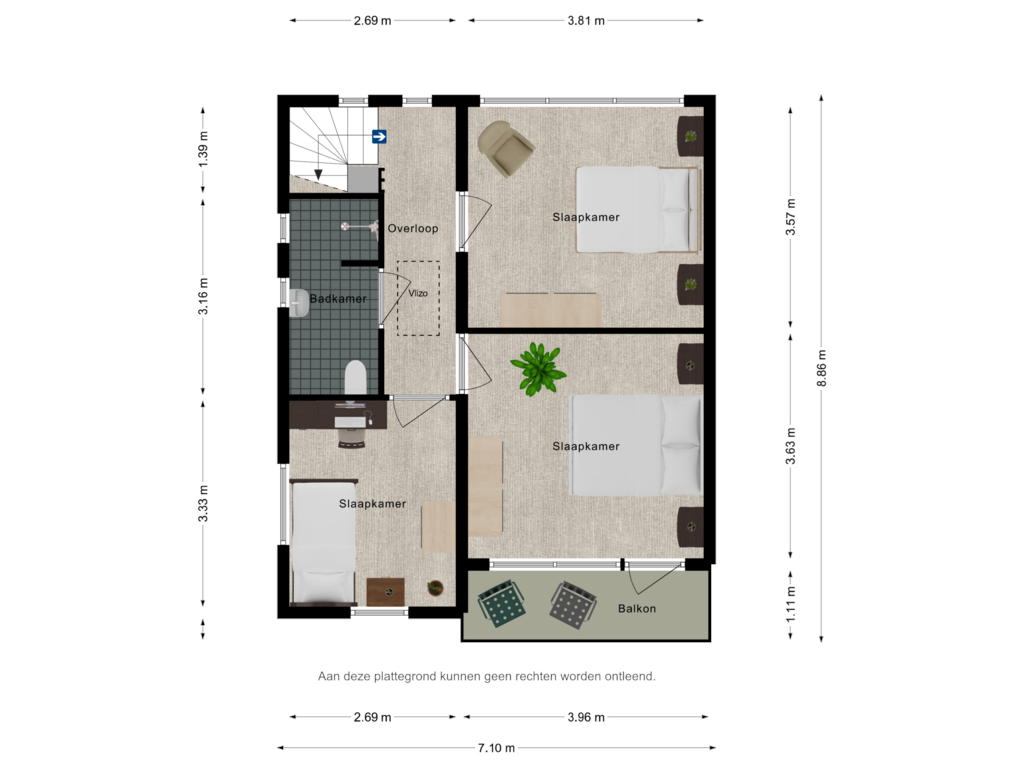 View floorplan of Verdieping Zuidzandsestraat 86 of Zuidzandsestraat 86