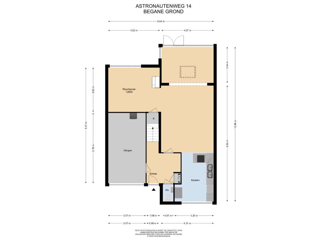 View floorplan of Begane grond of Astronautenweg 14