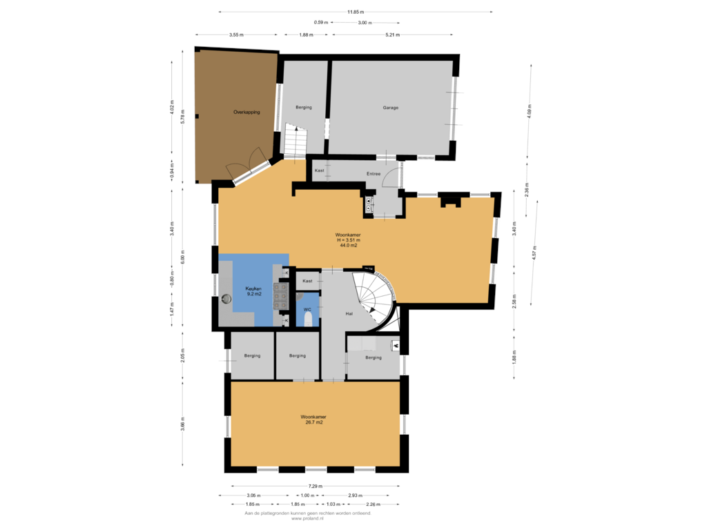 View floorplan of Begane Grond of Hoofdstraat 28