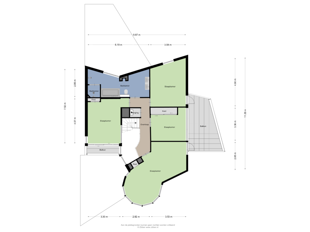 Bekijk plattegrond van Eerste Verdieping van Karveel 3