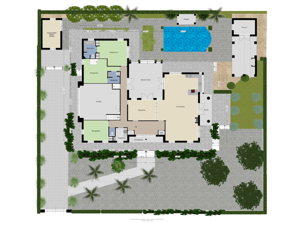 Bekijk plattegrond van Begane grond_Tuin van Tweede Zijweg 3