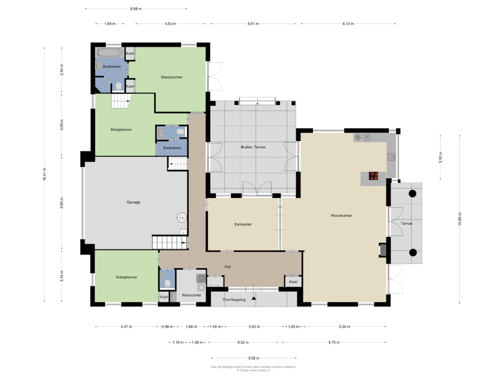 Bekijk plattegrond van Begane grond van Tweede Zijweg 3