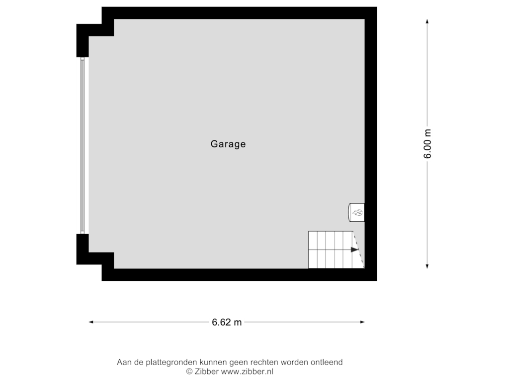 Bekijk plattegrond van Garage van Tweede Zijweg 3