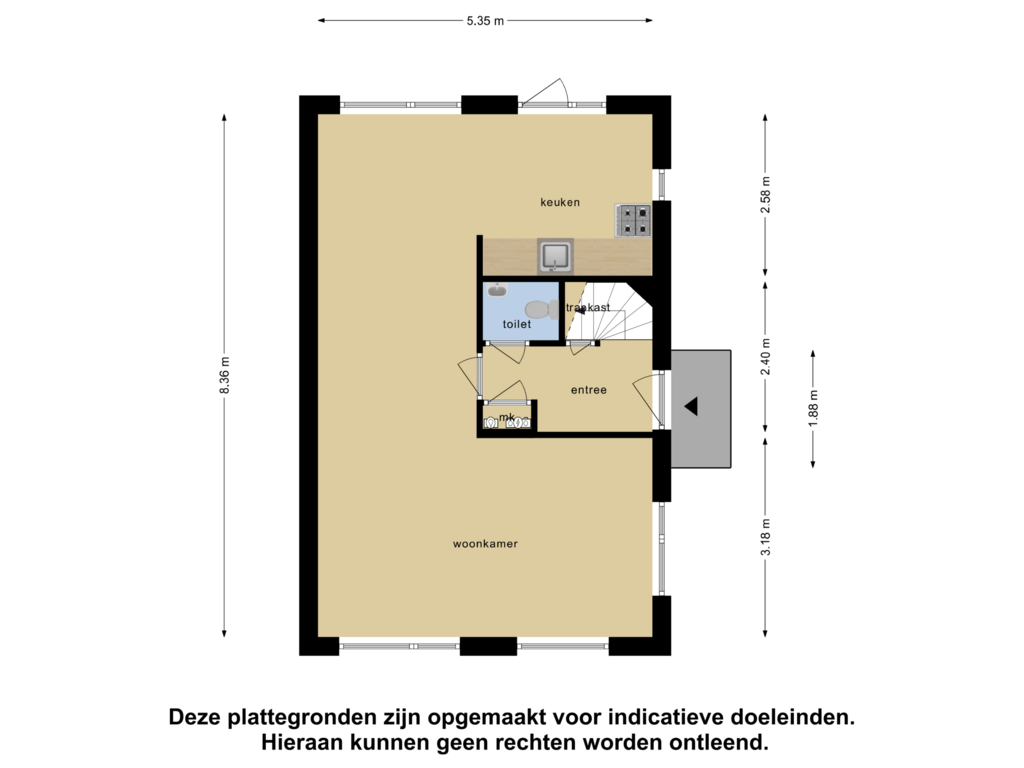 View floorplan of Begane Grond of de Reling 35