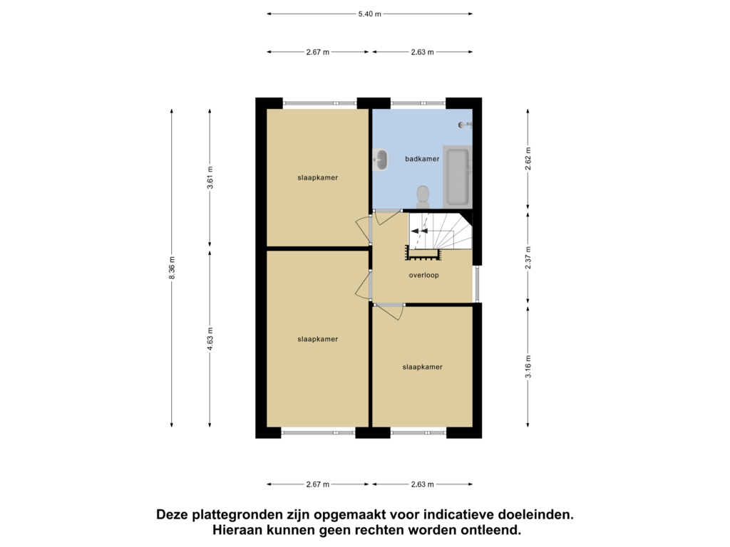 View floorplan of Eerste Verdieping of de Reling 35